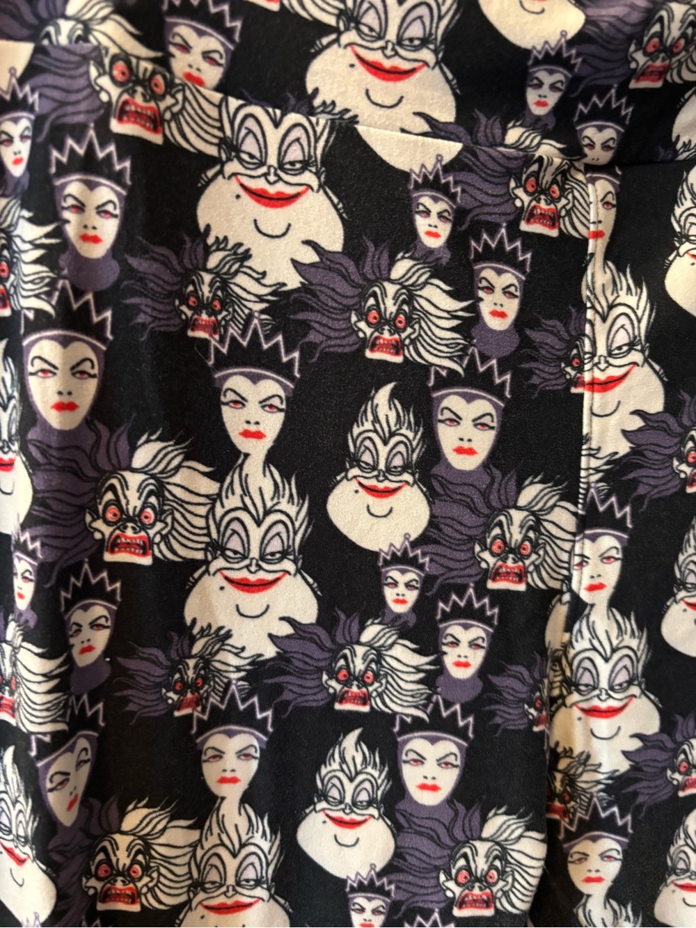 LuLaRoe Disney Villains Black Leggings Evil Queen, Cruella, Ursula Tall & Curvy